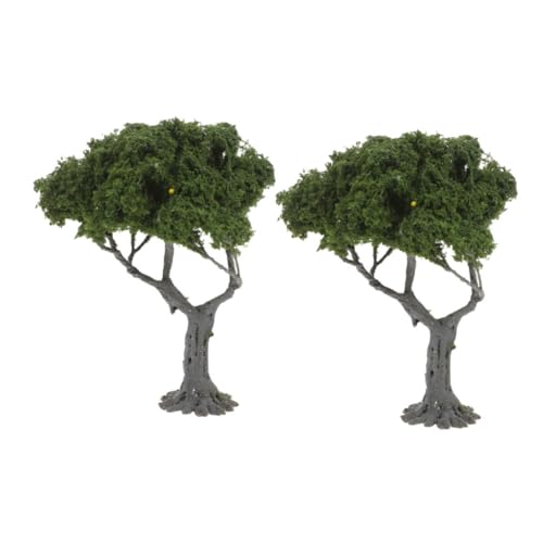 Sewroro 2 Stück Sandtisch Plastische Mini Landschaftsbaum Pflanzen Mikrodeko für Sandtisch Zubehör von Sewroro