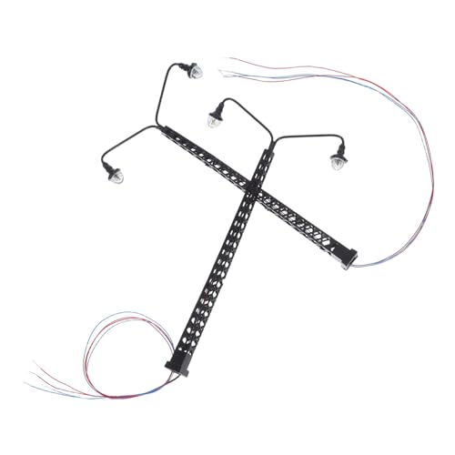 Sewroro 2 Stück Warmweißes Licht Zubehör für Sandtisch und Minihäuser Stilvolle LED Straßenlaterne Dekoration für Modellbau und von Sewroro