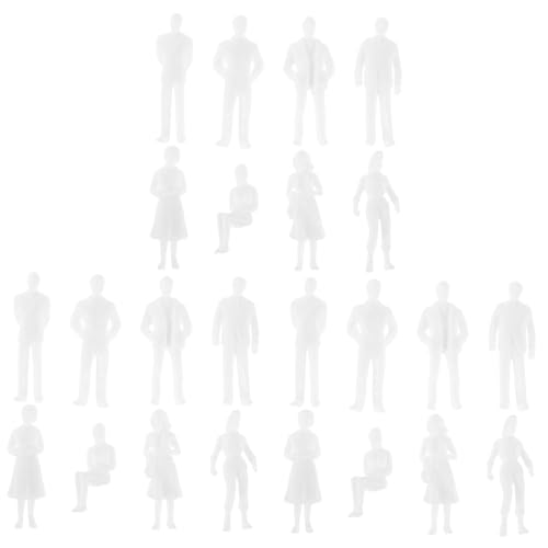 Sewroro 25 Stück Teiliges Miniaturfiguren für Sandtisch und Architekturmodelle Realistische Menschenfiguren für Kreative Projekte und Psychologische Spiele für Modellbau und Dioramen von Sewroro