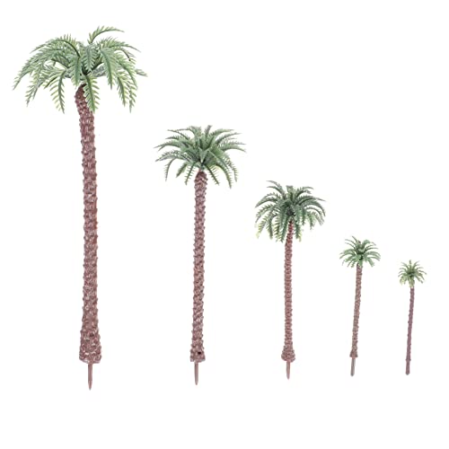 Sewroro 25Pcs Mini-Kokosnussbaum plastikbaum modellbäume Modellbauzubehör Baummodelle Plastikbäume Miniaturen gefälschte Pflanzendekoration gefälschtes Kokosnuss-Modell Palmenmodell Green Sewroro 25Pcs Mini-Kokosnussbaum plastikbaum modellbäume Modellbauzubehör Baummodelle Plastikbäume Miniaturen gefälschte Pflanzendekoration gefälschtes Kokosnuss-Modell Palmenmodell Green von Sewroro