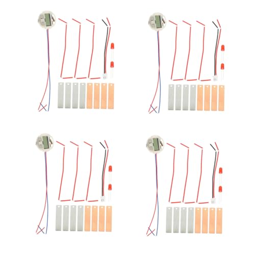 Sewroro 4 Sätze DIY Fruchtbatterie Experimentierkit mit Kartoffeluhr Stem Lernspielzeug für Tragbar mit Kupfer Zellen Elektronik Schaltkreis für Schulprojekte und Familienaktivitäten Sewroro 4 Sätze DIY Fruchtbatterie Experimentierkit mit Kartoffeluhr Stem Lernspielzeug für Tragbar mit Kupfer Zellen Elektronik Schaltkreis für Schulprojekte und Familienaktivitäten von Sewroro