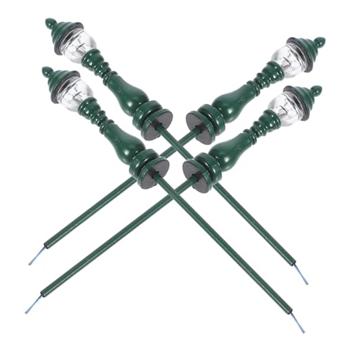 Sewroro 4 Stück Miniatur Gartenlampen Modelllaternen für Miniaturhäuser und Sandtisch Dekoration Grünes Design Weißes Licht Dekoration für Mini Landschaften und Kreative Bastelprojekte Sewroro 4 Stück Miniatur Gartenlampen Modelllaternen für Miniaturhäuser und Sandtisch Dekoration Grünes Design Weißes Licht Dekoration für Mini Landschaften und Kreative Bastelprojekte von Sewroro