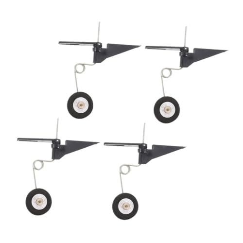 Sewroro 4 Stück Teiliges Rc Flugzeug Ersatzteile Tail-Rad Räder für Modellflugzeuge Stabile Landung Langlebige Konstruktion Präzise Steuerung Geeignet für Rc Flugmodelle von Sewroro