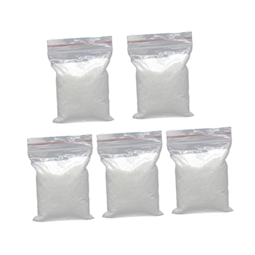 Sewroro 5er Packungen Pack Weißer Aquarium Sand Fein Körnig Multifunktional Dekosand für Fischbecken Vasen Terrarien Naturnahe Gestaltung und Hochzeitsdeko von Sewroro