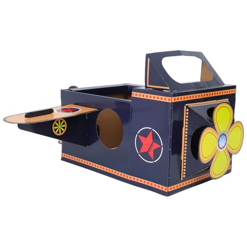 Sewroro DIY Papierflugzeug Pappe mit Drehbarem für Schule und Fördert Fantasievolles Rollenspiel von Sewroro