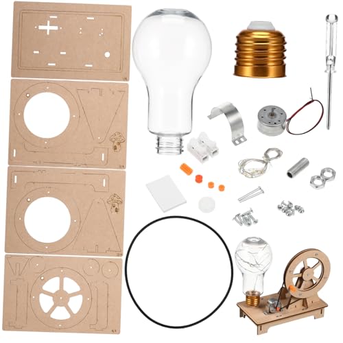 Sewroro Handkurbellaterne Betriebene Lichter Glühbirnenschlüssel Tragbarer Generator Für Den Innenbereich Energiewissenschafts Kits Wissenschaftliches Experimentierset von Sewroro