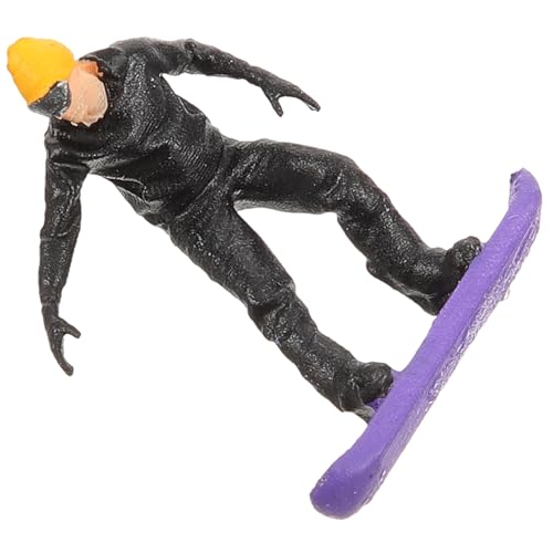 Sewroro Mini-Figurenmodell für Skifahrer auslaufmodelle ski Skifahrer Modellbau Skifahrer Dekoration Mini-Skifahrer Menschen menschlich Landschaftsdekoration Mini-Modell für Skifahrer Harz von Sewroro