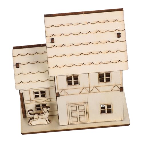 Sewroro Miniatur Holzhaus Bausatz mit LED Beleuchtung DIY Puzzle Modell Naturbelassenes Holz Bemalbar Originelles Bastelset für Erwachsene und Dekoratives Miniaturhaus für Zuhause Sewroro Miniatur Holzhaus Bausatz mit LED Beleuchtung DIY Puzzle Modell Naturbelassenes Holz Bemalbar Originelles Bastelset für Erwachsene und Dekoratives Miniaturhaus für Zuhause von Sewroro