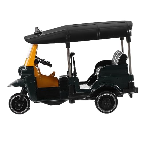Sewroro Retro Thai Dreirad Modell aus Legierung Vintage Tricycle Dekoration für Büro und Zuhause Kompaktes Leichtes Desktop Ornament in Dunkelgrün Detailreich und Robust von Sewroro