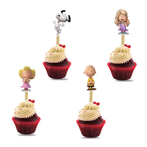 Charlie Broown Cupcake Topper - Geburtstagsdekorationen Charlie Broown Cupcake Topper - Geburtstagsdekorationen von Seyal