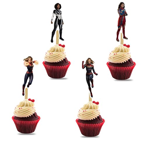 Cptan mrvl Cupcake Topper - Geburtstagsdekorationen von Seyal