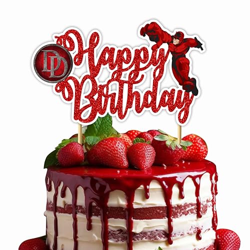 DarDvil Happy Birthday Cake Topper - Geburtstagsdekorationen von Seyal
