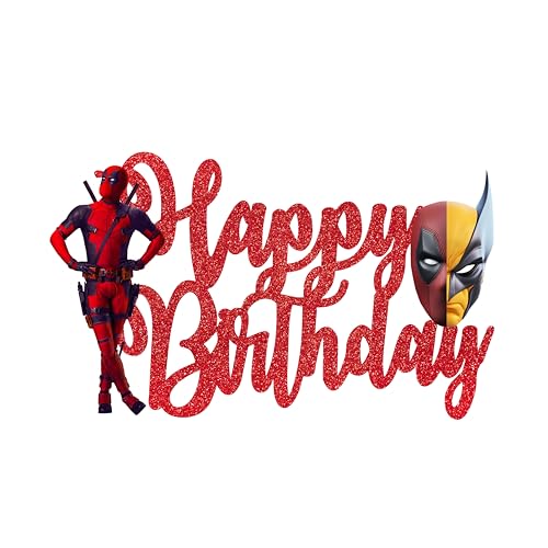 Dedpol Happy Birthday Cake Topper - Geburtstagsdekorationen von Seyal