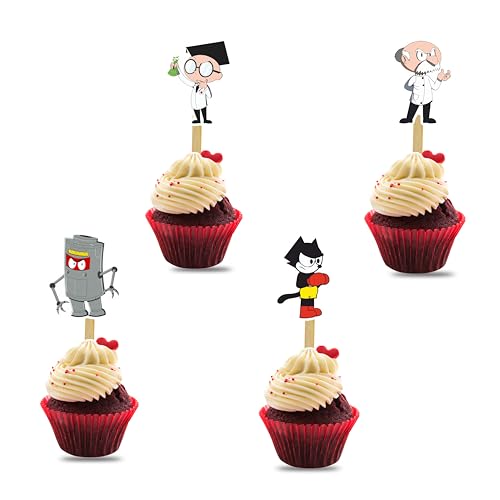 Felx die Katze Cupcake Topper - Geburtstagsdekorationen von Seyal