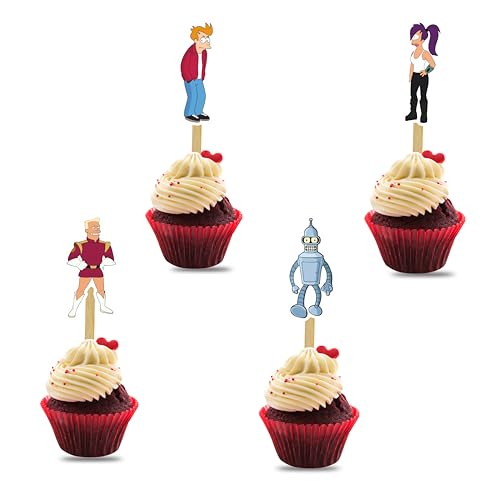 Futrama Cupcake Topper - Geburtstagsdekorationen von Seyal