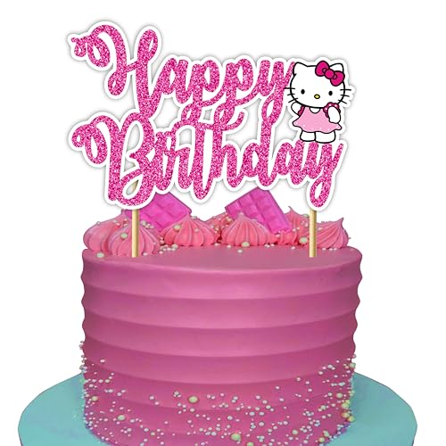 Hello Kity Happy Birthday Cake Topper - Geburtstagsdekorationen von Seyal