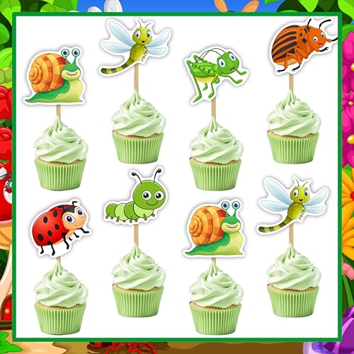 Insekten Cupcake Topper - Geburtstagsdekorationen von Seyal