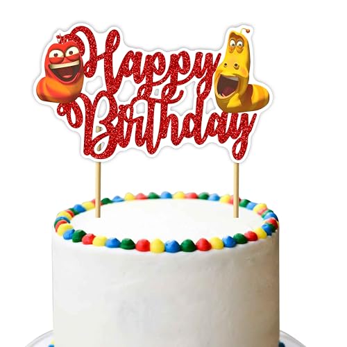 Larv Happy Birthday Cake Topper - Geburtstagsdekorationen Larv Happy Birthday Cake Topper - Geburtstagsdekorationen von Seyal