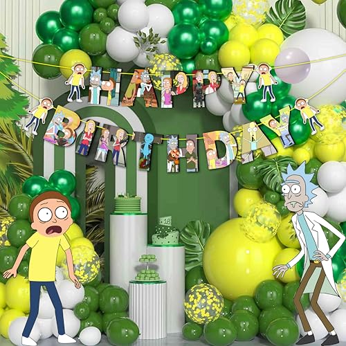 Rck and mrty Happy Birthday Banner - Geburtstagsdekorationen Rck and mrty Happy Birthday Banner - Geburtstagsdekorationen von Seyal