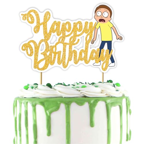 Rck and mrty Happy Birthday Cake Topper - Geburtstagsdekorationen von Seyal