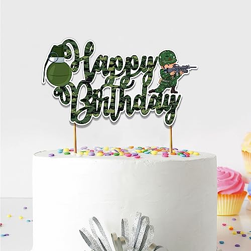 Seyal® Coole Army Trops Happy Birthday Tortenaufsatz von Seyal