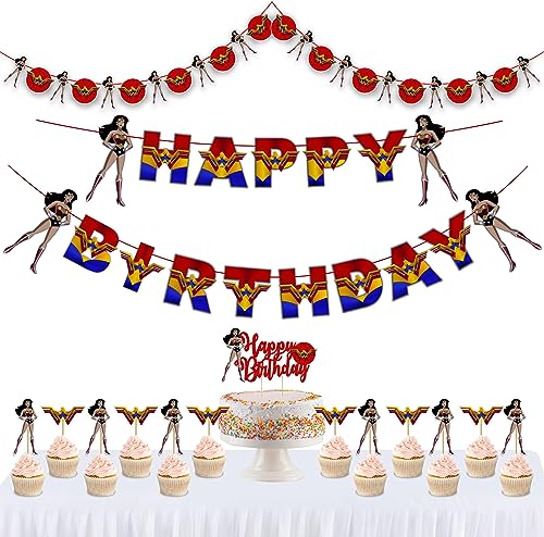 Seyal® Wondr Womn Theme Birthday Party Supplies von Seyal