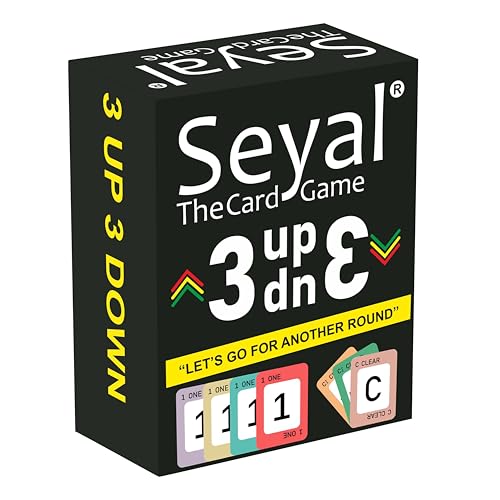 Seyal 3UP 3DOWN Kartenspiel - Schnelllebiger Spaß für Familie und Freunde Kartenspiel von Seyal