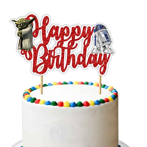 Str wrs Happy Birthday Cake Topper - Geburtstagsdekorationen Str wrs Happy Birthday Cake Topper - Geburtstagsdekorationen von Seyal