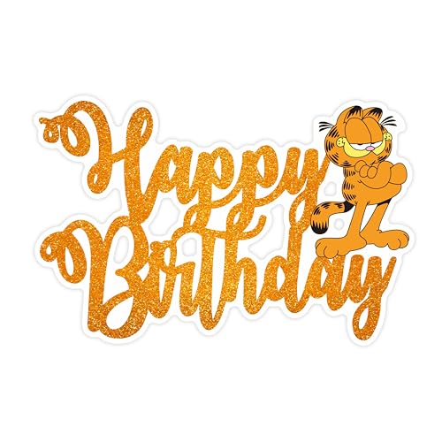 The Gaarfield Happy Birthday Cake Topper - Geburtstagsdekorationen von Seyal