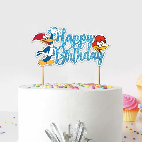 Woody Wood Peacker Happy Birthday Cake Topper – Geburtstagsdekorationen von Seyal