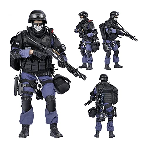SWAT-Actionfiguren im Maßstab 1/6 (30,5 cm), sehr detailliertes Militär-Soldaten-Modell-Set mit Zubehör, Modell-Kollektion, militärisches Spielzeug für Jugendliche und Erwachsene (Assualter) von Seyaom