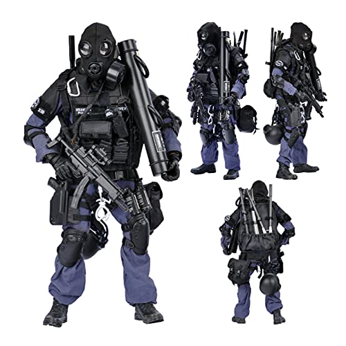 SWAT-Actionfiguren im Maßstab 1/6 (30,5 cm), sehr detailliertes Militär-Soldaten-Modell-Set mit Zubehör, Modell-Kollektion, militärisches Spielzeug für Jugendliche und Erwachsene (BREACHER) von Seyaom