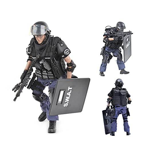 SWAT-Actionfiguren im Maßstab 1/6 (30,5 cm), sehr detailliertes Militär-Soldaten-Modell-Set mit Zubehör, Modell-Kollektion, militärisches Spielzeug für Jugendliche und Erwachsene (Point-Man) von Seyaom
