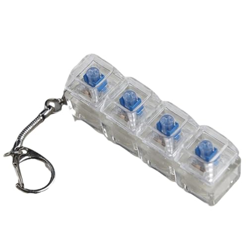 Mechanische Tastatur for Stress Abbauen, Tastatur-Zappel Spielzeug für Erwachsene for Stressabbau, 4-in-1-Zappel-Schlüsselanhänger Mit LED-Leuchten Zur Dekompression Von Angstzuständen Mechanische Tastatur for Stress Abbauen, Tastatur-Zappel Spielzeug für Erwachsene for Stressabbau, 4-in-1-Zappel-Schlüsselanhänger Mit LED-Leuchten Zur Dekompression Von Angstzuständen von Seymal