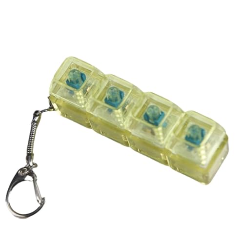 Mechanische Tastatur for Stress Abbauen, Tastatur-Zappel Spielzeug für Erwachsene for Stressabbau, 4-in-1-Zappel-Schlüsselanhänger Mit LED-Leuchten Zur Dekompression Von Angstzuständen Mechanische Tastatur for Stress Abbauen, Tastatur-Zappel Spielzeug für Erwachsene for Stressabbau, 4-in-1-Zappel-Schlüsselanhänger Mit LED-Leuchten Zur Dekompression Von Angstzuständen von Seymal