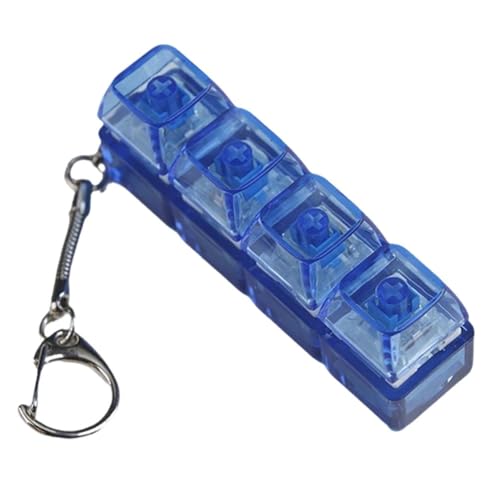 Mechanische Tastatur for Stress Abbauen, Tastatur-Zappel Spielzeug für Erwachsene for Stressabbau, 4-in-1-Zappel-Schlüsselanhänger Mit LED-Leuchten Zur Dekompression Von Angstzuständen Mechanische Tastatur for Stress Abbauen, Tastatur-Zappel Spielzeug für Erwachsene for Stressabbau, 4-in-1-Zappel-Schlüsselanhänger Mit LED-Leuchten Zur Dekompression Von Angstzuständen von Seymal