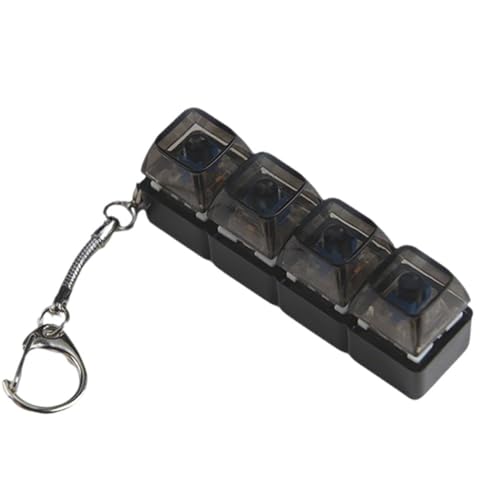 Mechanische Tastatur for Stress Abbauen, Tastatur-Zappel Spielzeug für Erwachsene for Stressabbau, 4-in-1-Zappel-Schlüsselanhänger Mit LED-Leuchten Zur Dekompression Von Angstzuständen Mechanische Tastatur for Stress Abbauen, Tastatur-Zappel Spielzeug für Erwachsene for Stressabbau, 4-in-1-Zappel-Schlüsselanhänger Mit LED-Leuchten Zur Dekompression Von Angstzuständen von Seymal