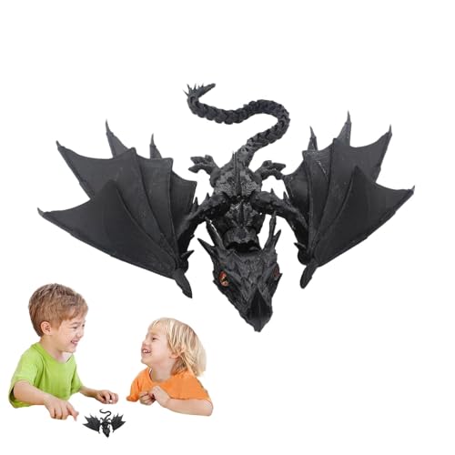 Seyrnicay Beweglicher Fliegender Drache, -Druck, realistisches Kristall-Drachenspielzeug, bewegliche Fidget-Drache, Heimdekoration mit beweglichen Gelenken, um Stress abzubauen, für Drachenliebhaber Seyrnicay Beweglicher Fliegender Drache, -Druck, realistisches Kristall-Drachenspielzeug, bewegliche Fidget-Drache, Heimdekoration mit beweglichen Gelenken, um Stress abzubauen, für Drachenliebhaber von Seyrnicay