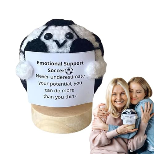 Seyrnicay Emotionale Unterstützung häkeln – Motivierendes Zitat Strickball – Stressabbau-Dekor-Häkelball mit inspirierendem Zitat für Zuhause, Arbeitsplatz, Einweihungsdekoration Seyrnicay Emotionale Unterstützung häkeln – Motivierendes Zitat Strickball – Stressabbau-Dekor-Häkelball mit inspirierendem Zitat für Zuhause, Arbeitsplatz, Einweihungsdekoration von Seyrnicay