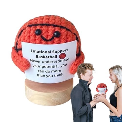 Seyrnicay Häkelball mit emotionaler Unterstützung, handgefertigter Strickball mit motivierendem Zitat – Stressabbau-Dekoration, Häkelball mit inspirierendem Zitat für Zuhause, Arbeitsplatz Seyrnicay Häkelball mit emotionaler Unterstützung, handgefertigter Strickball mit motivierendem Zitat – Stressabbau-Dekoration, Häkelball mit inspirierendem Zitat für Zuhause, Arbeitsplatz von Seyrnicay
