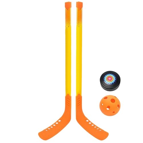 Seyrnicay Outdoor-Hockey-Set - Leichtes Hockeyschläger-Set - Outdoor-Eishockeyball-Set für Kinder, leichtes Hockeyschläger-Set für Anfänger von Seyrnicay
