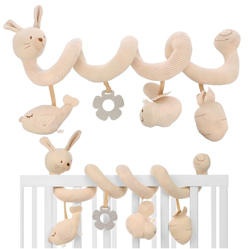 Sensorische Spirale Anhänger für Wagen Betten Hasen und Tiere - Entwickelt die Sinne des Babys, Sicheres Pädagogisches Spielzeug, waschen, Universal! Sensorische Spirale Anhänger für Wagen Betten Hasen und Tiere - Entwickelt die Sinne des Babys, Sicheres Pädagogisches Spielzeug, waschen, Universal! von Sferazabawek
