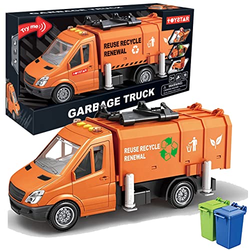 Sferazabawek Auto Müllwagen mit Abfalleimer Licht Sound - Spielzeug Müllwagen mit Ton und Licht, Fahrzeuge Kinderspielzeug, Geschenk für Kinder Jungen 3-8 Jahre Sferazabawek Auto Müllwagen mit Abfalleimer Licht Sound - Spielzeug Müllwagen mit Ton und Licht, Fahrzeuge Kinderspielzeug, Geschenk für Kinder Jungen 3-8 Jahre von Sferazabawek
