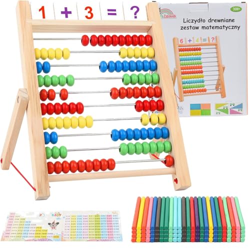 Spielkugel Holzzähler Kinder - Lehren Mathematik, Lehrenabzug für Vorschulkind, Entwicklung von Motorrad und Kreativität, Spielzeug ab 3 Jahren Spielkugel Holzzähler Kinder - Lehren Mathematik, Lehrenabzug für Vorschulkind, Entwicklung von Motorrad und Kreativität, Spielzeug ab 3 Jahren von Sferazabawek