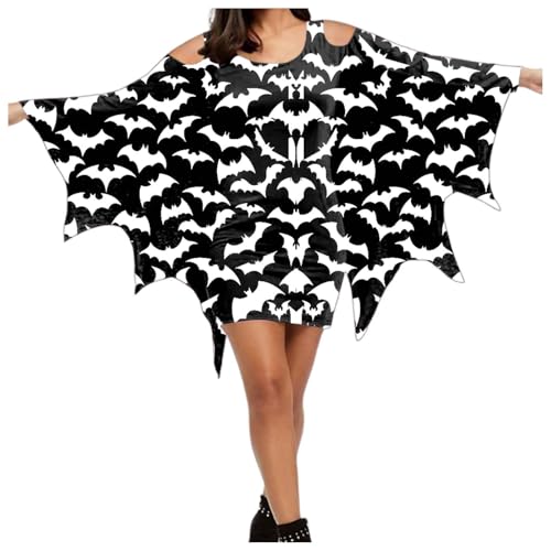 fledermaus kostüm damen leuchtend, Karneval Kostüm Damen Fledermaus Flügel Mittelalter Umhang Minikleid Erwachsene Gothic Kleid Hexenkostüm Halloween Vampir Cosplay Faschingskostüme, Schwarz, M fledermaus kostüm damen leuchtend, Karneval Kostüm Damen Fledermaus Flügel Mittelalter Umhang Minikleid Erwachsene Gothic Kleid Hexenkostüm Halloween Vampir Cosplay Faschingskostüme, Schwarz, M von Sfwqoifou