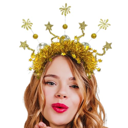 Sghtil 2025 Kopfbedeckung, glückliches neues Jahr, Haarbänder in Gold Silber, Kopfschmuck, Cosplay-Party-Stirnband, Festival-Kopfbedeckung 2025 für Mädchen Sghtil 2025 Kopfbedeckung, glückliches neues Jahr, Haarbänder in Gold Silber, Kopfschmuck, Cosplay-Party-Stirnband, Festival-Kopfbedeckung 2025 für Mädchen von Sghtil