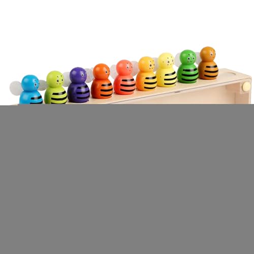 Sghtil Assoziationsspiel, Lernspielzeug zum Lernen der Farben – Puzzle mit zum Lernen der Farben aus Holz für und Mädchen, Haus und Kindergarten von Sghtil