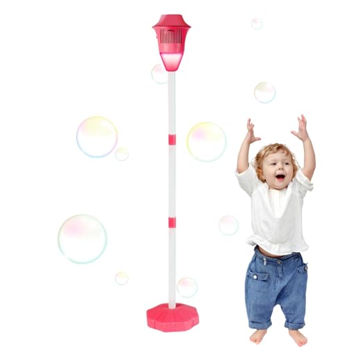 Sghtil Bubble Torch Gartenlampe, Bubble Maker Stand - Bubble Maker Automatic Machine für Kinder - Wiederaufladbare Straßenladerform im Freien Spielzeug dekorativ für Hochzeit, Picknick von Sghtil