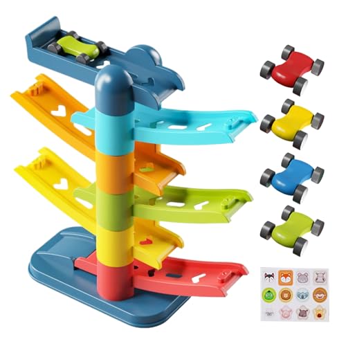 Sghtil Kleinkind -Rennstrecke, Kleinkindauto -Strecke, Track Racer Set, Motor Skills Interactive Early Learning Playset Ramp für Kinder Kleinkind Alter über 3 von Sghtil