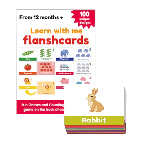 Sghtil Lernkarten Alphabet - Set mit 100 sensorischen Karten mit Worten, Lerninstrumente für Kinder und Mädchen ab 1+ Jahren mit interaktiven Aktivitäten für die erste Bildung von Sghtil